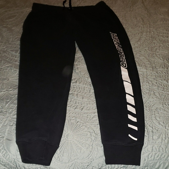 Hollister Other - Junior's Black Joggers with White Stripe by Hollister